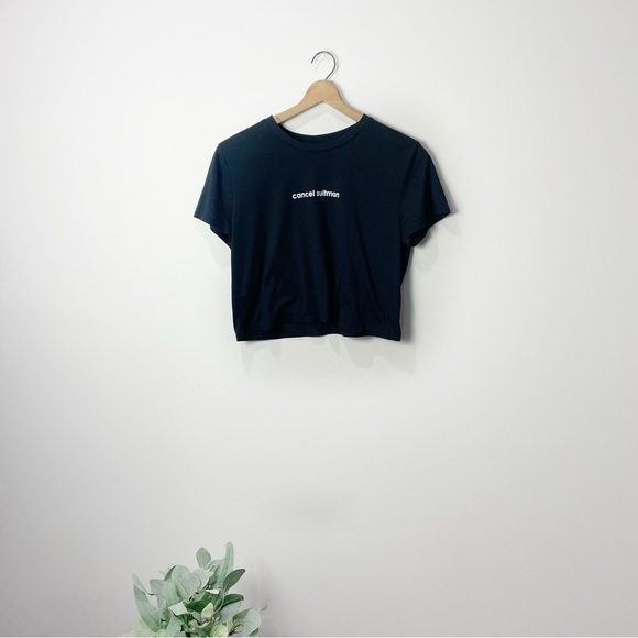 Women's Size: Small Black Barstool Entertainment Call Her Daddy Crop Top - Picture 1 of 6